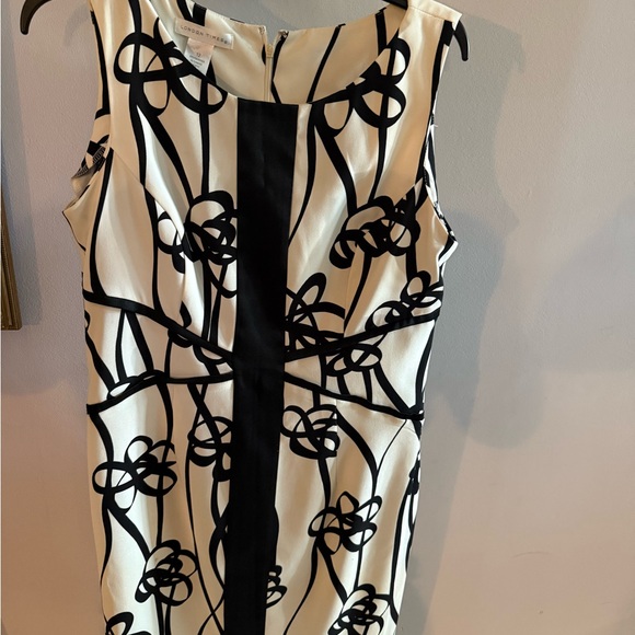 London Times Monochrome Abstract Dress - Picture 7 of 7